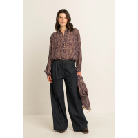 Expresso Blouse Paisley Fudge Dark Red